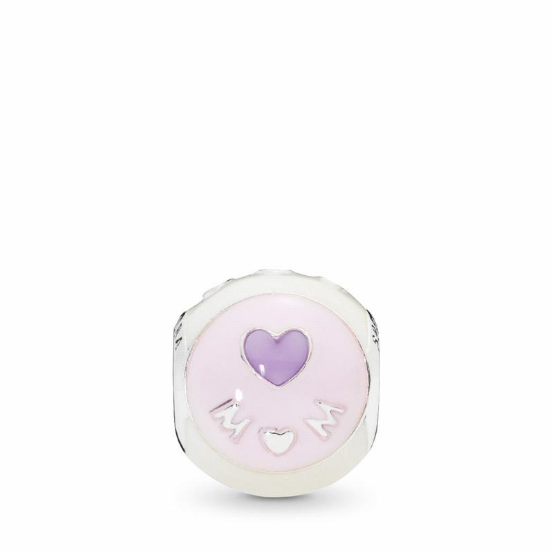 Pandora Love Mom Charm, Mixed Enamel Ireland - Sterling Silver/Enamel/Pink - 923451SQP